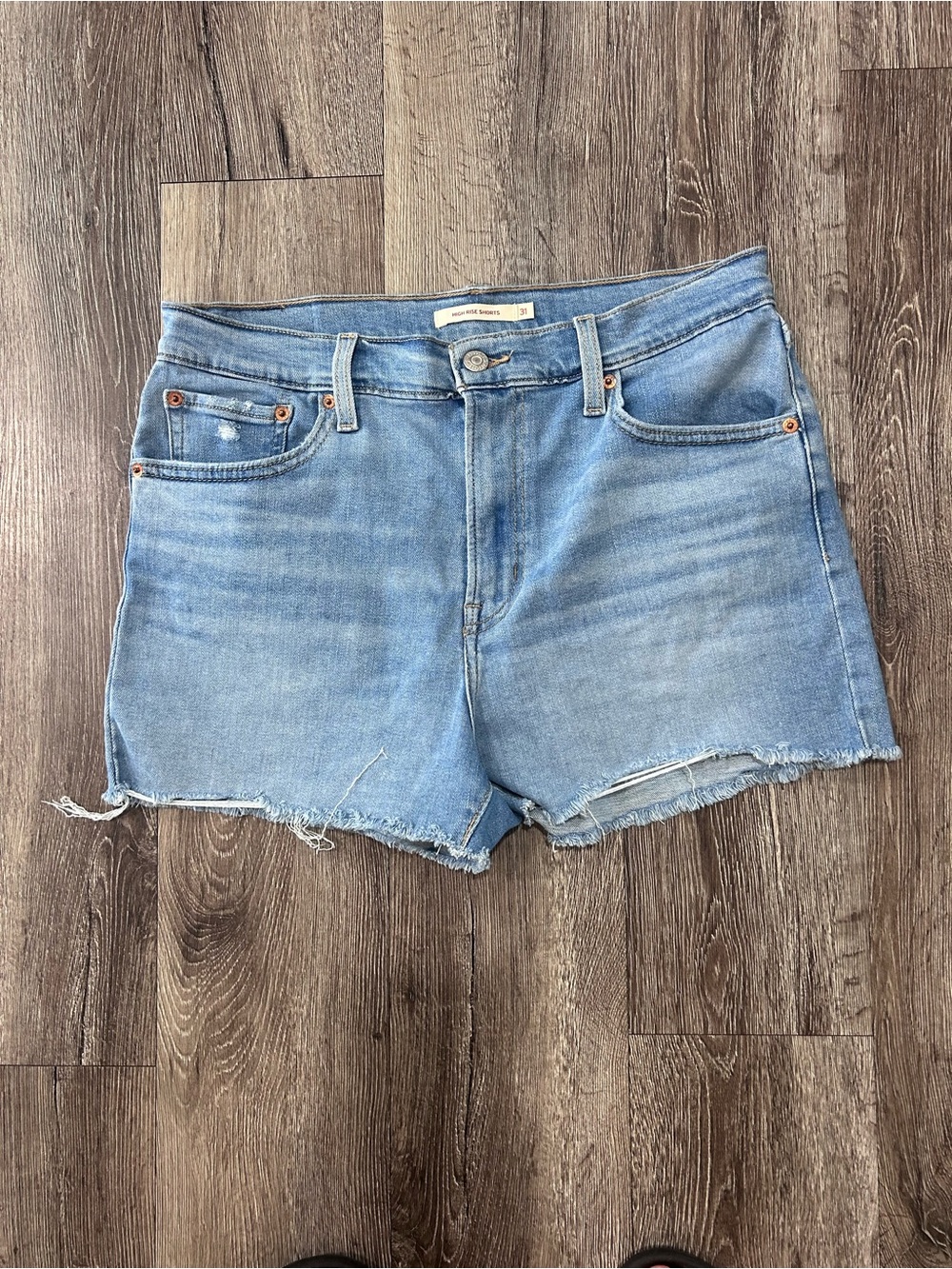 Levi's Light Blue Denim Cutoff Shorts